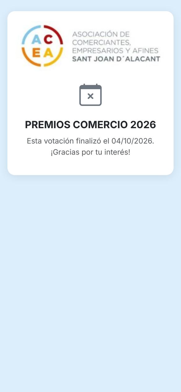 Premios Comercio en el móvil